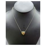 14KT Gold Heart Pendant Necklace