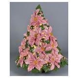 Ceramic Poinsettia Tree by Atlantic Mold