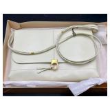 Lou Taylor Ivory Leather Handbag