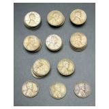 43 Lincoln Wheat Pennies, 1946