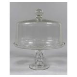 Glass Cake Stand with Dome Lid