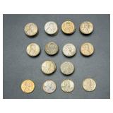 54 Lincoln Wheat Pennies, 1950