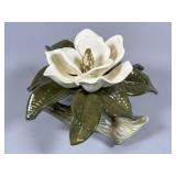 Ceramic Magnolia Flower Sculpture