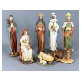 11-Piece Porcelain Nativity Figurine Set