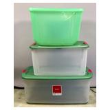 Plastic Storage Containers, Assorted Sizes