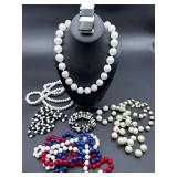 Costume Jewelry Bead Necklaces and Bracelets