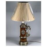 Beer-Stein Motif Table Lamp, 32 Inches