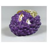 Purple Ceramic Grapevine Box by Mancioli
