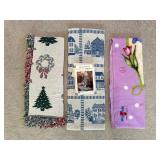 Three Decorative Woven and Fleece Throws