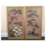 Handmade Kyoto Paintings with Pine Trees