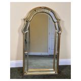 Gold-Tone Arched Wall Mirror