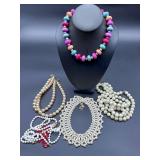 Beaded and Pearl Necklaces