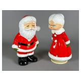 Hand-Painted Santa and Mrs. Claus Figurines