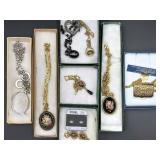 Perfume and Picture Lockets With Chains