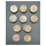 42 Lincoln Wheat Pennies, 1945