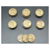 33 Lincoln Wheat Pennies, 1942