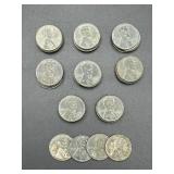 44 Steel Lincoln Wheat Pennies, 1943