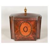 Wood Inlay Decorative Tea Caddy