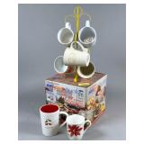 Coffee Mugs and 17-Piece Microwave Set