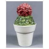 Metlox Pottery Floral Topiary Lidded Jar