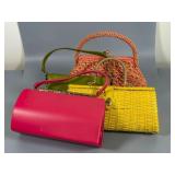 Four Vintage Handbags, Various Materials
