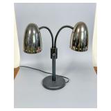 Black Metal Double-Arm Table Lamp