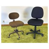 Two Rolling Office Chairs