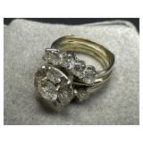 14K Gold Two-Piece Wedding Set