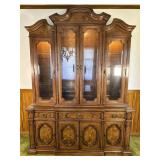 Thomasville Wood Hutch with Glass Doors