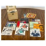 45 RPM Vinyl Records with Storage Case