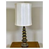 Metal Table Lamp With Fabric Shade