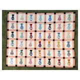 Handmade Sunbonnet Sue Quilt