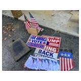 Political Campaign Signs and Flags