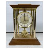 Seiko Brass and Glass Mantel Clock