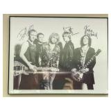 Framed Black-and-White Signed Band Photograph