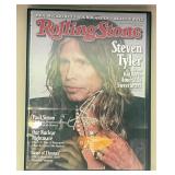 Framed Rolling Stone Magazine Signed by Steven Tyl