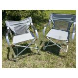 Aluminum and Mesh Folding Chairs