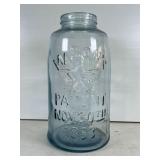 Mason's Patent November 30th 1858 Aqua Glass Jar