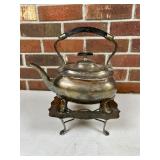 Century Metal Teapot with Stand, Made in India