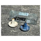 Wire Animal Trap With Two Anchor Weights