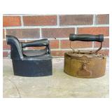 Cast Iron Coal Irons with Detachable Tops