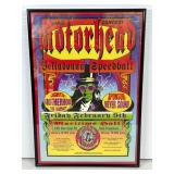 Framed Motorhead Concert Poster, 1980s