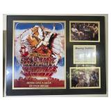 Framed 'Blazing Saddles' Movie Memorabilia Display