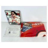 Signed Racing Photo with Blanket and COA