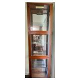 Tall Wooden Curio Cabinet With Glass Doors