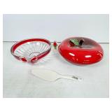 Apple-Themed Dish Set with Accessories