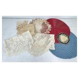 Lace Doilies and Woven Placemats