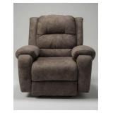 Brown Upholstered Recliner Chair