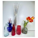 Glass Vases and Bottles
