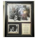 Framed Little Rascals Memorabilia With Cast List